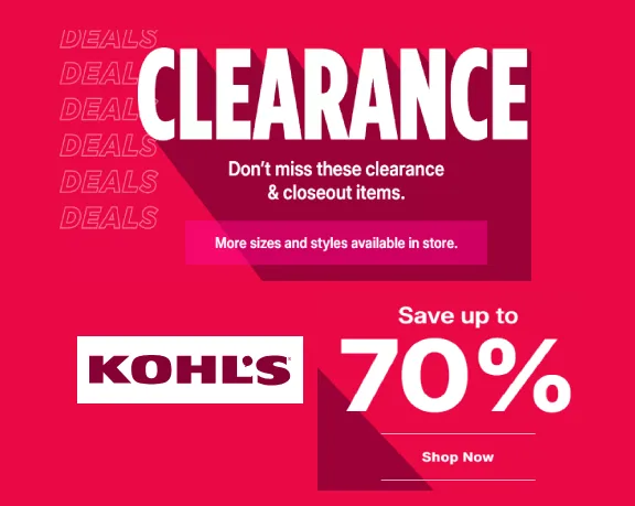 KOHLS CLEARANCE 